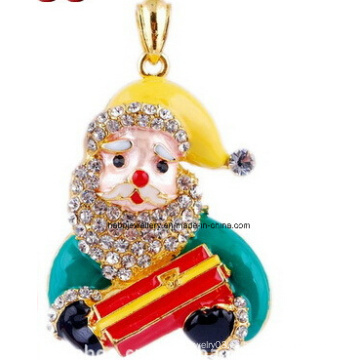 Joyería de Navidad / Collar de Navidad / Papá Noel (XJW13348)